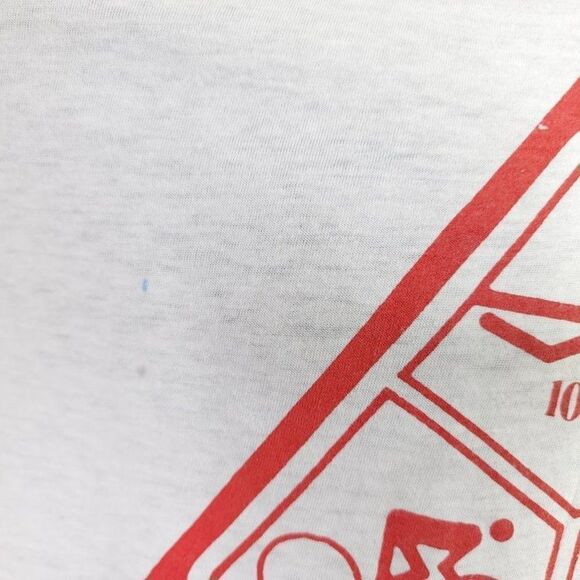 Spuntathon Triathlon T Shirt Vintage 80s 1986 Swim Run Bike Made In USA Small - Picture 3 of 7